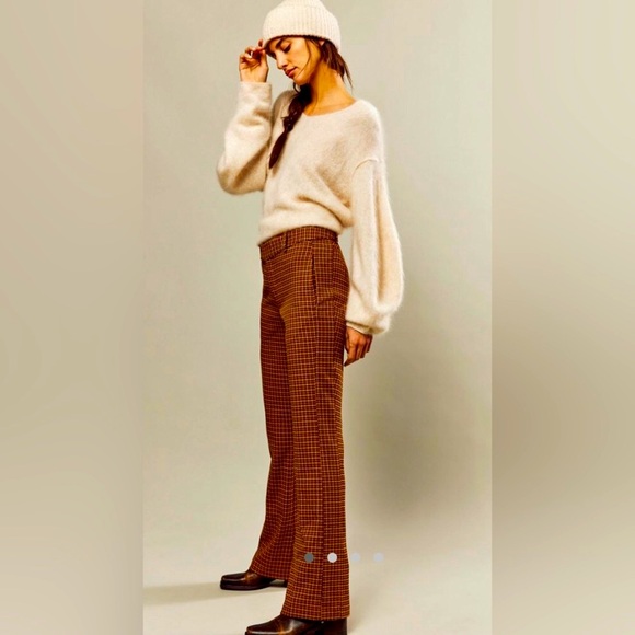 ✨FreePeople Jana Flare Trousers sz 10 NWT - Picture 1 of 4